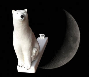 The thumbnail polar bears link to details of sculpture