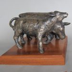 bronze bull and heifer linking to bigger image and information