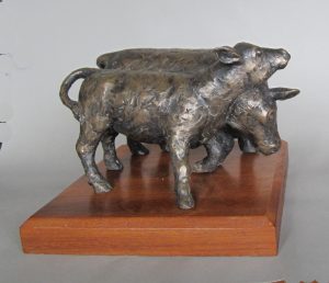 bronze bull and heifer linking to bigger image and information