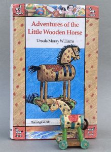 The adventures of the little wooden horse, book and model