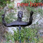 Sculpture of young conductor in new home